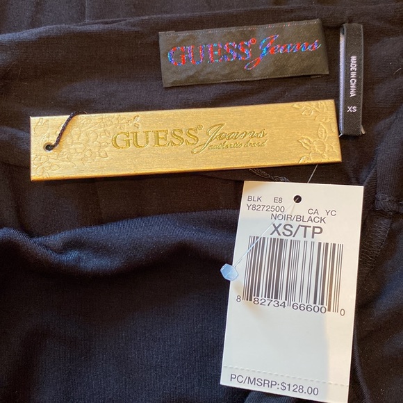 Guess Jeans Black Beaded Open Back Halter Maxi Dress NWT Size XS - Picture 13 of 16